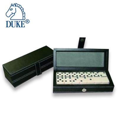 Domino Game Set In Buckle Leather Box