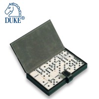 Travel Domino Set With PVC Leather Box