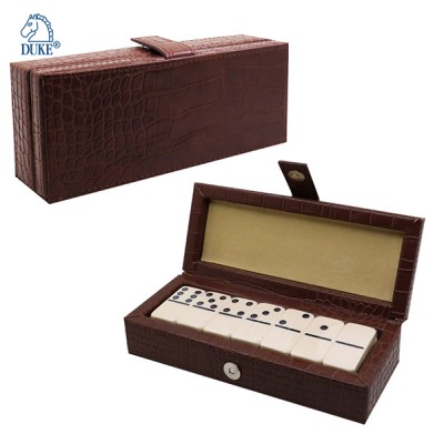 Domino Set in Small Leatherette Case